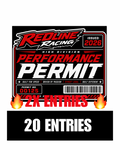 REDLINE RACING PERMIT STICKER