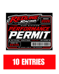 REDLINE RACING PERMIT STICKER