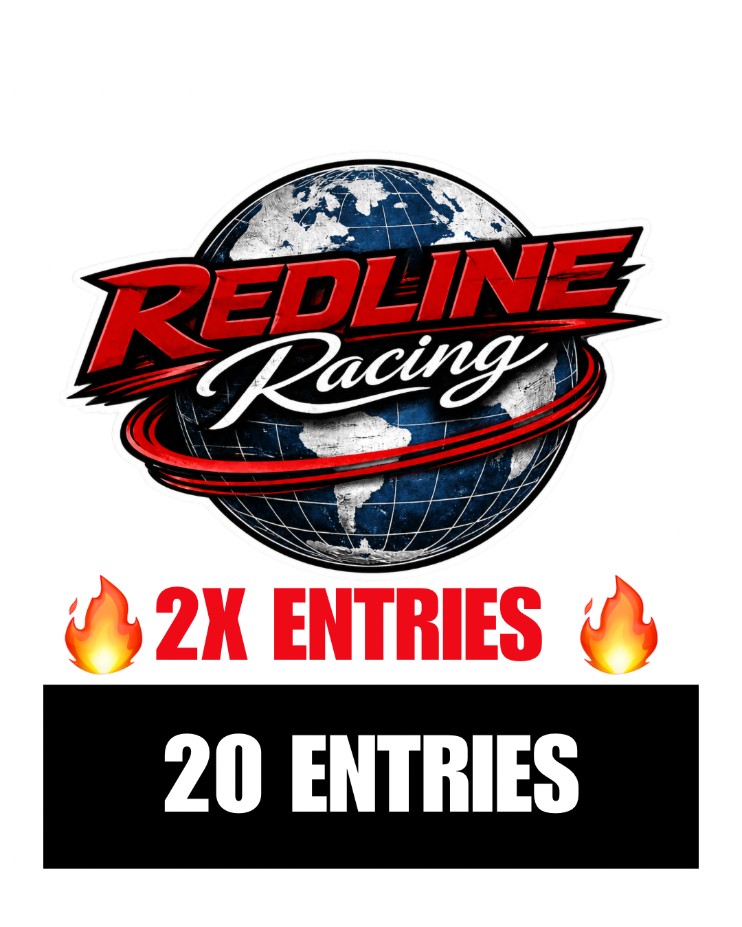 REDLINE RACING WORLD STICKER