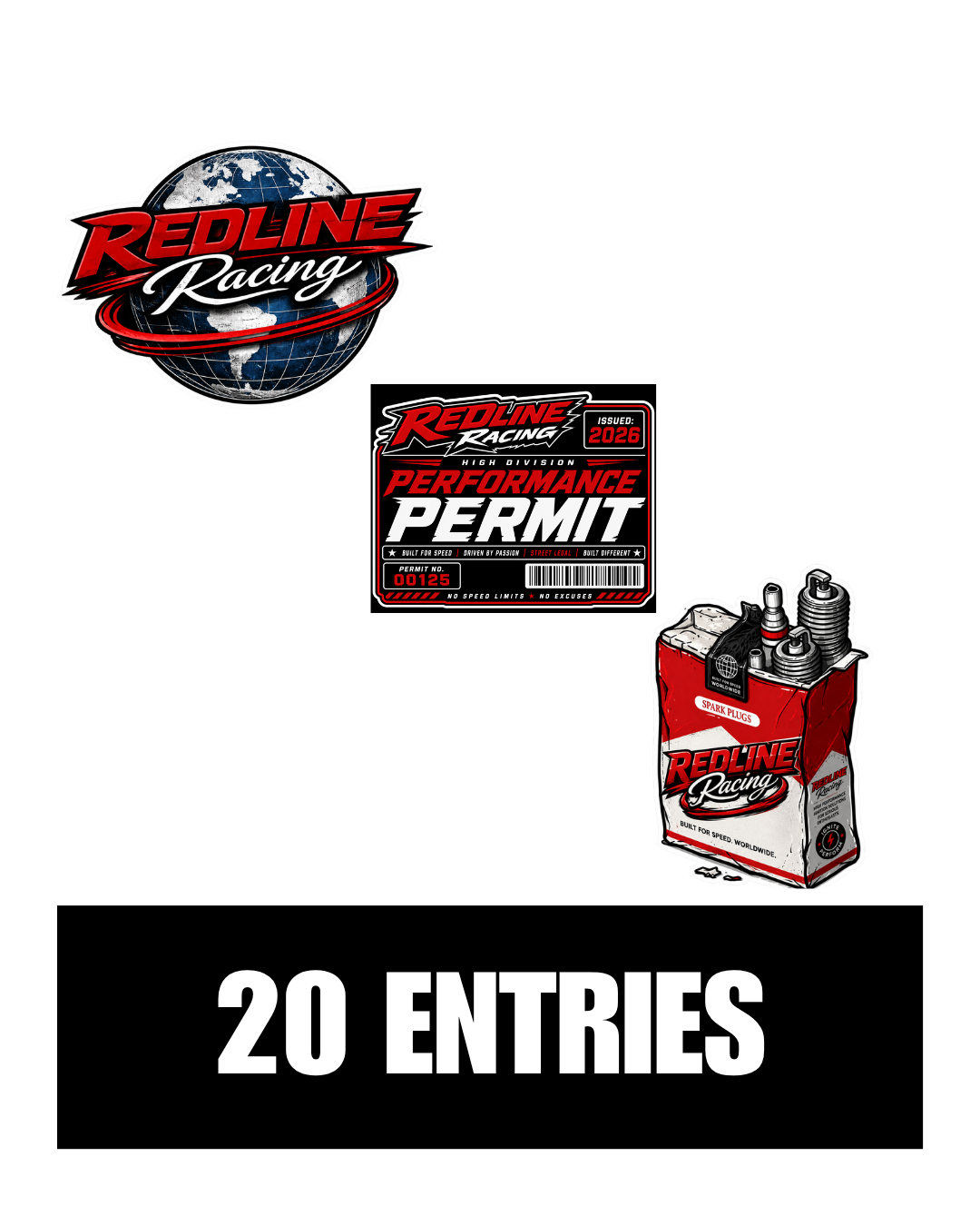 REDLINE RACING STICKER PACK