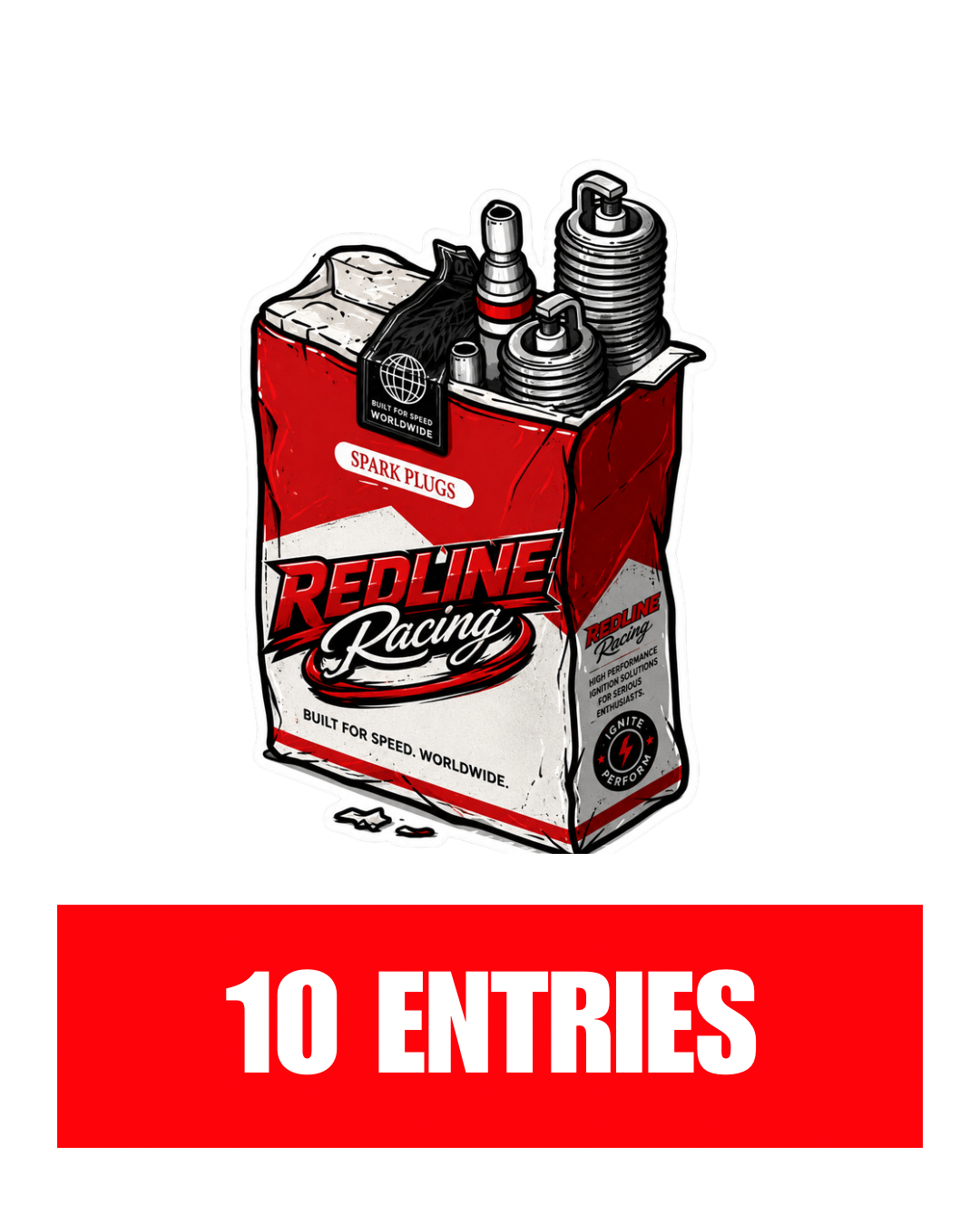 REDLINE RACING SPARK PLUGS STICKER