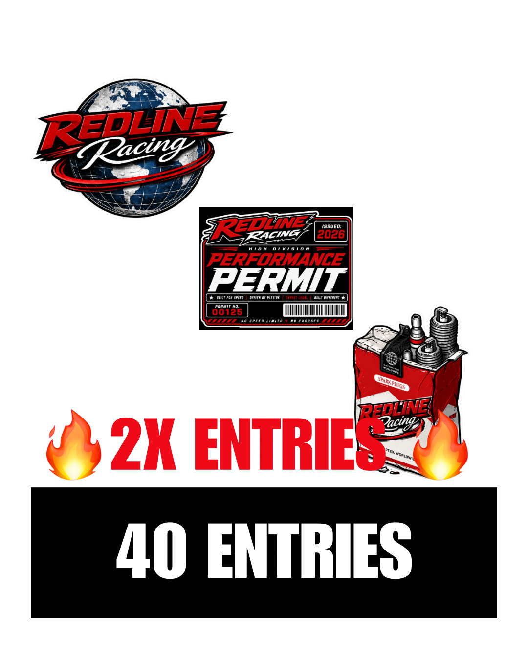 REDLINE RACING STICKER PACK